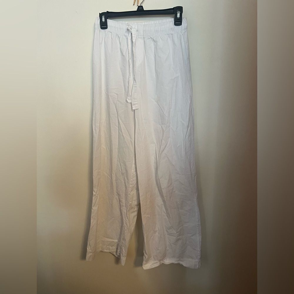 Zara White Pajama Pants